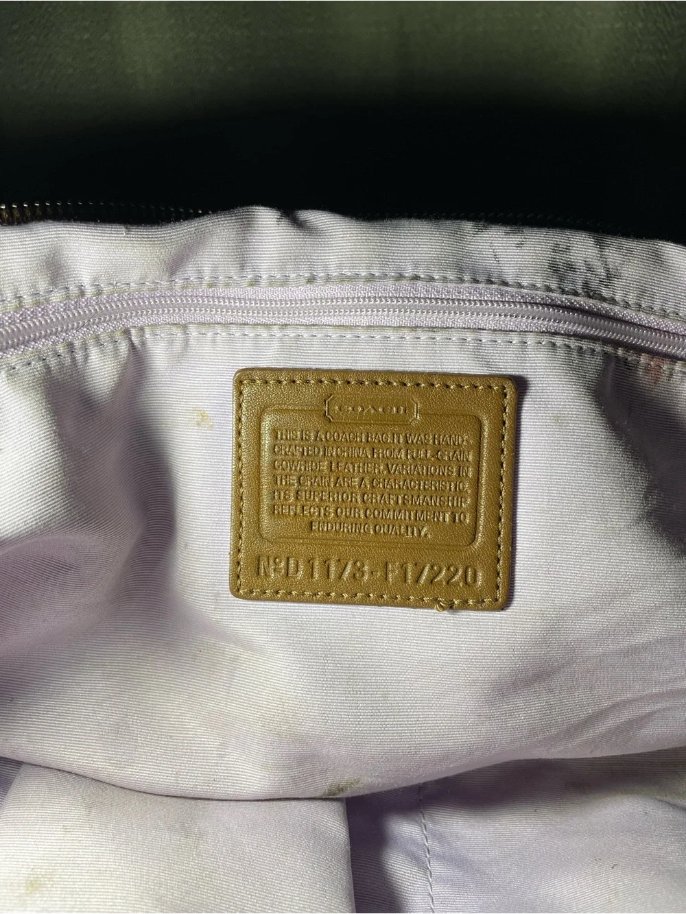 Coach Leather Tote in Cognac